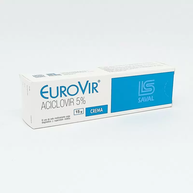 EUROVIR CREMA 5% TUBO X 15 GR