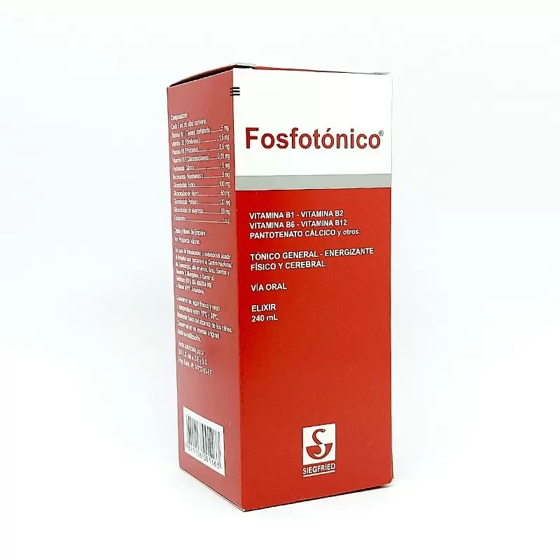 Comprar FOSFOTONICO ELIXIR FCO X 240 ML Con Descuento de 20% en Farmacia y Perfumería Catedral