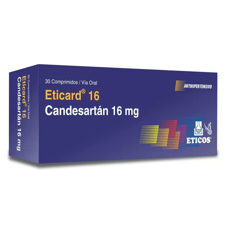 Comprar ETICARD 16 MG CAJA X 30 COMP Con Descuento de 20% en Farmacia y Perfumería Catedral