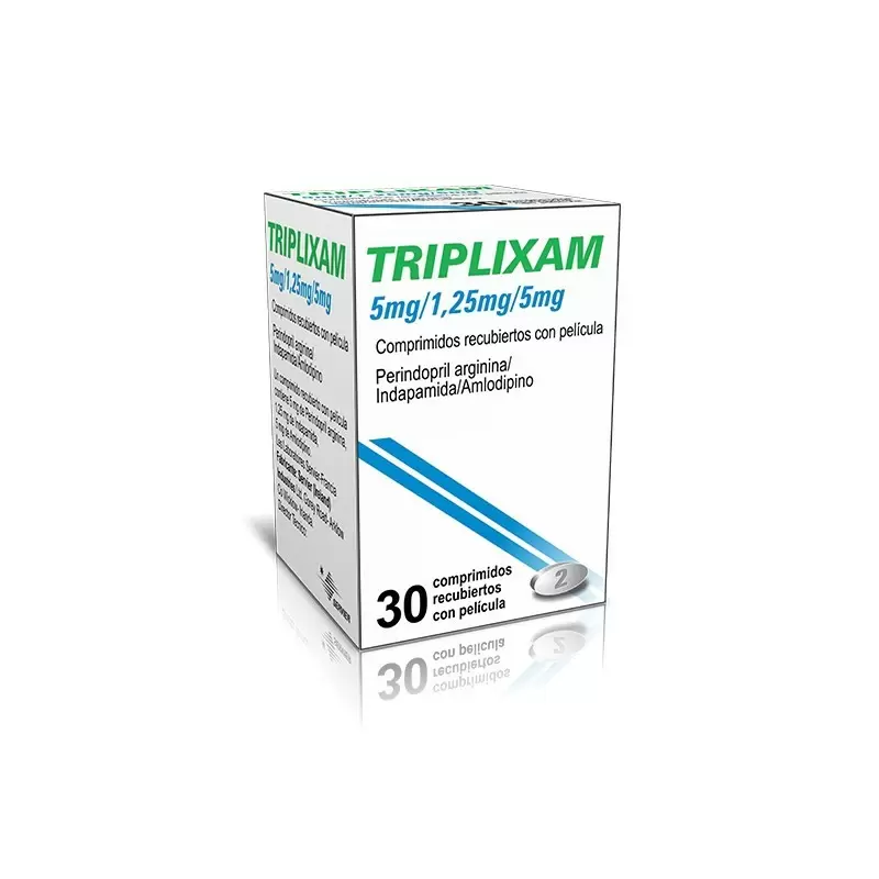 Comprar TRIPLIXAM 5/1,25/5 MG CAJA X 30 COMP Con Descuento de 20% en Farmacia y Perfumería Catedral