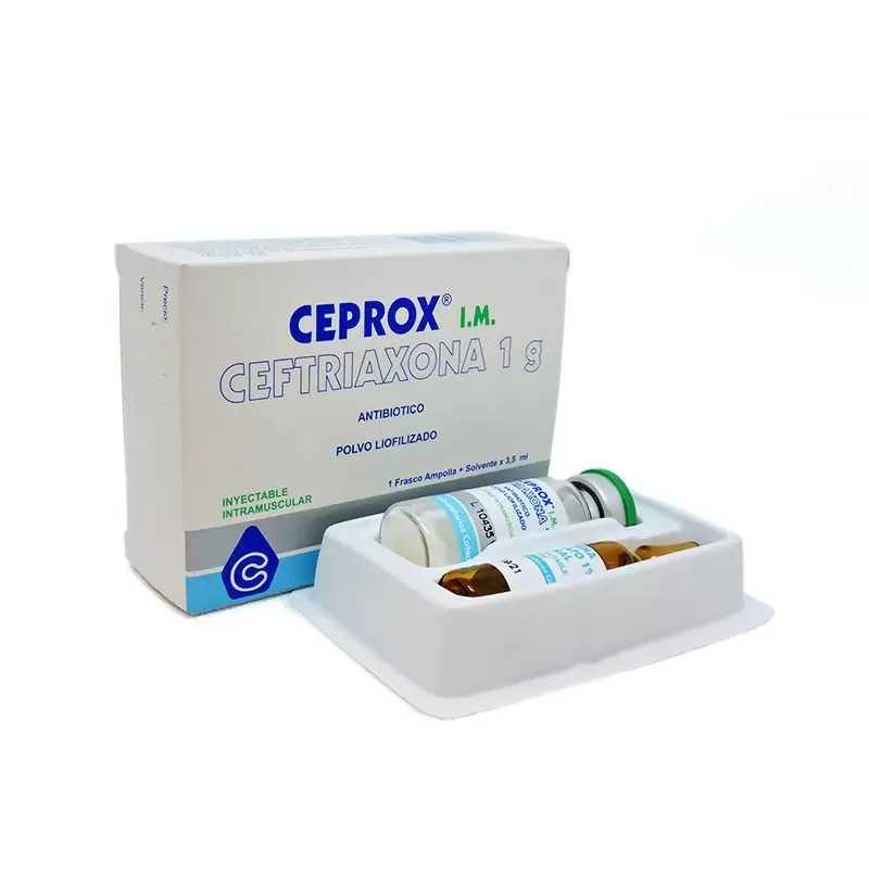  CEPROX 1 G INTRAMUSCULAR CAJA X 1 AMP+SOLV