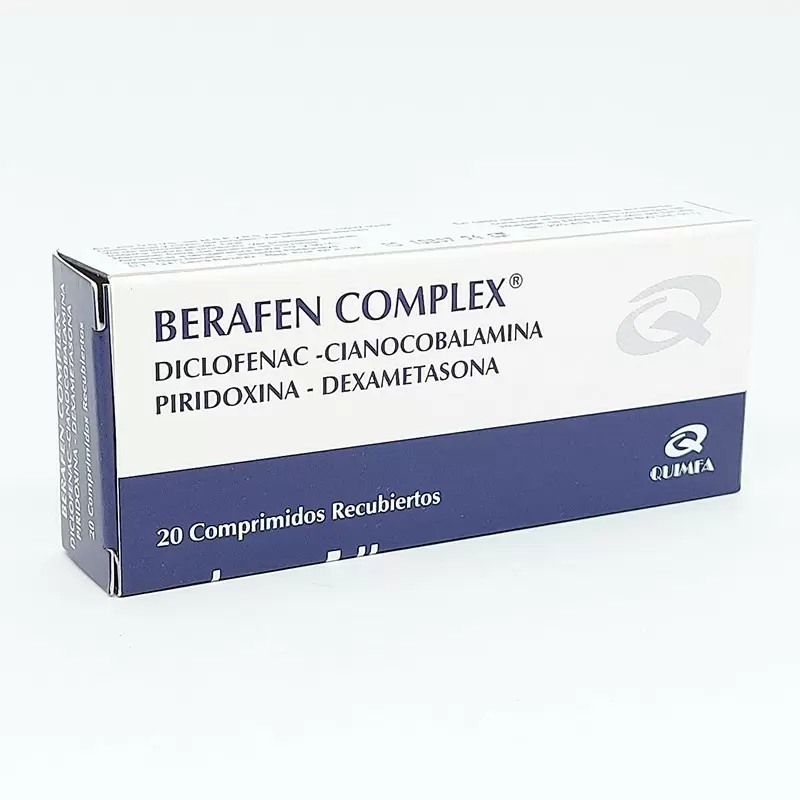 Comprar BERAFEN COMPLEX CAJA X 20 COMP Con Descuento de 20% en Farmacia y Perfumería Catedral