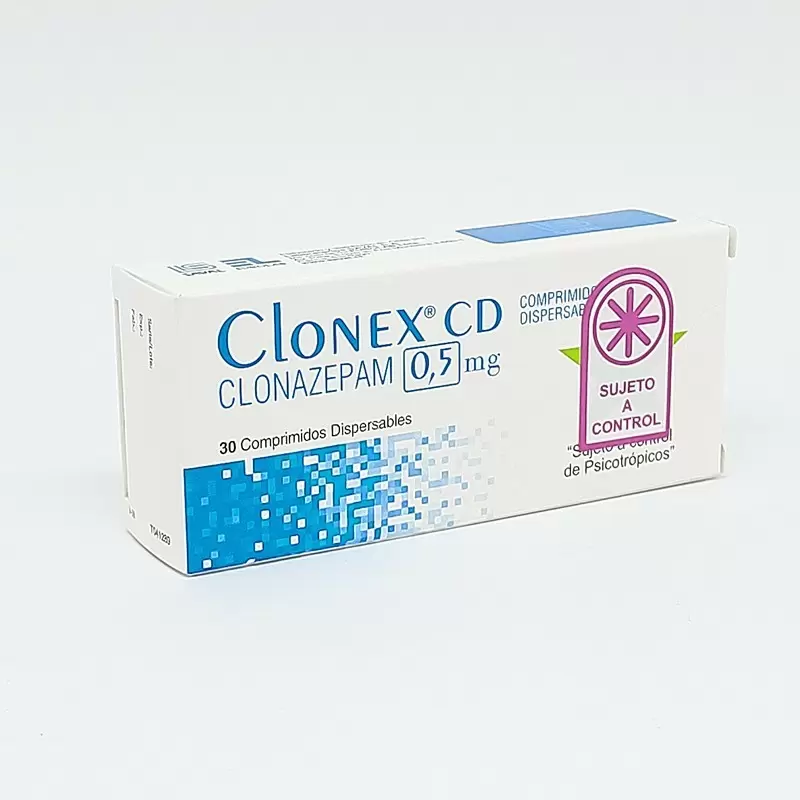  CLONEX 0,5 MG CAJA X 30 COMP