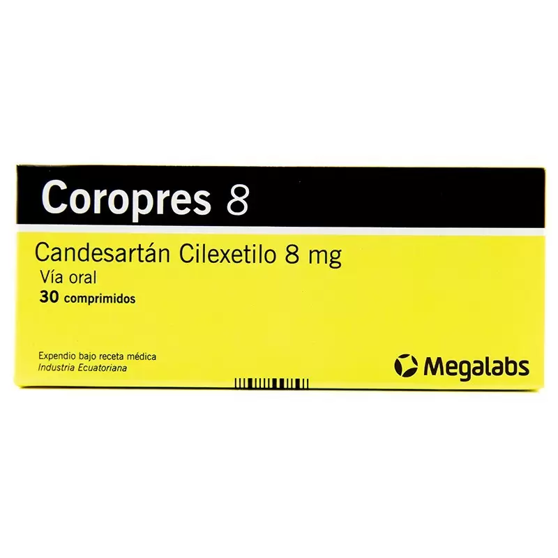 Comprar COROPRES 8 MG CAJA X 30 COMP Con Descuento de 20% en Farmacia y Perfumería Catedral