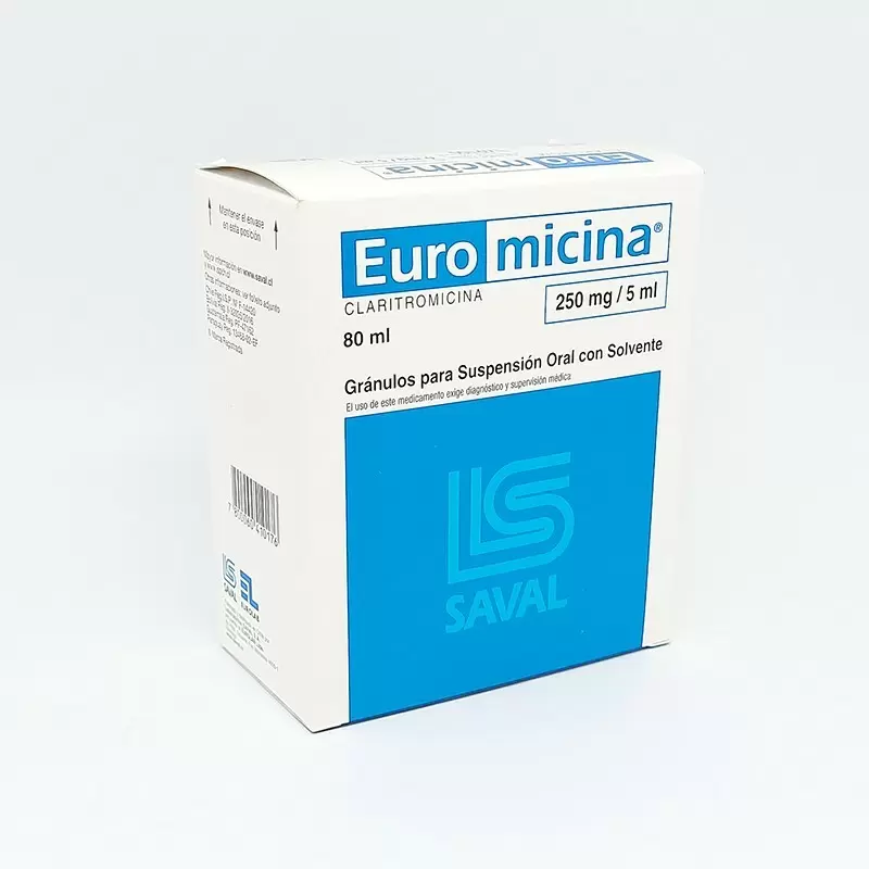  EUROMICINA 250 MG.SUSPENSION  FCO X 80 ML