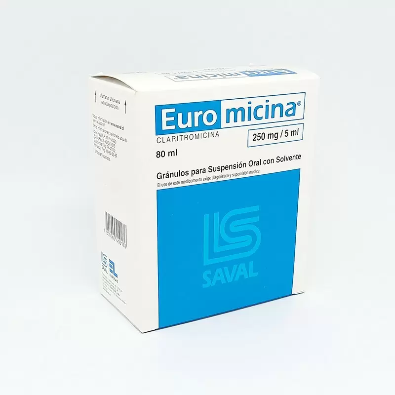 EUROMICINA 250 MG.SUSPENSION  FCO X 80 ML