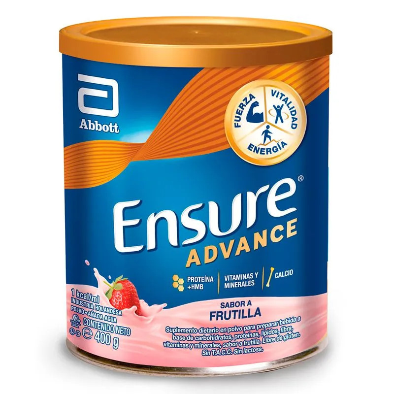  ENSURE ADVANCE SABOR FRUTILLA FCO X 400 GR