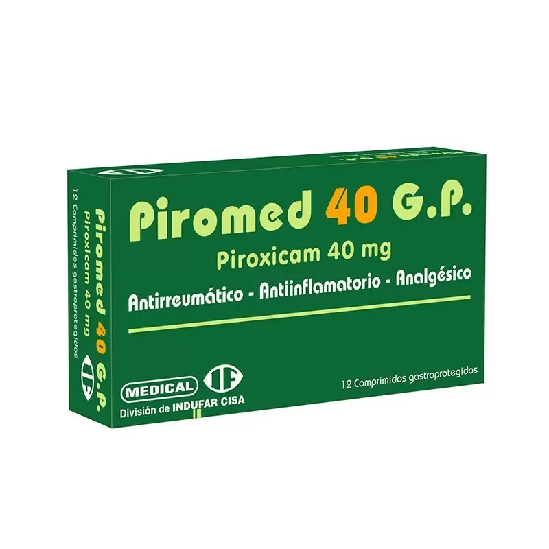  PIROMED 40 GP CAJA X 12 COMP