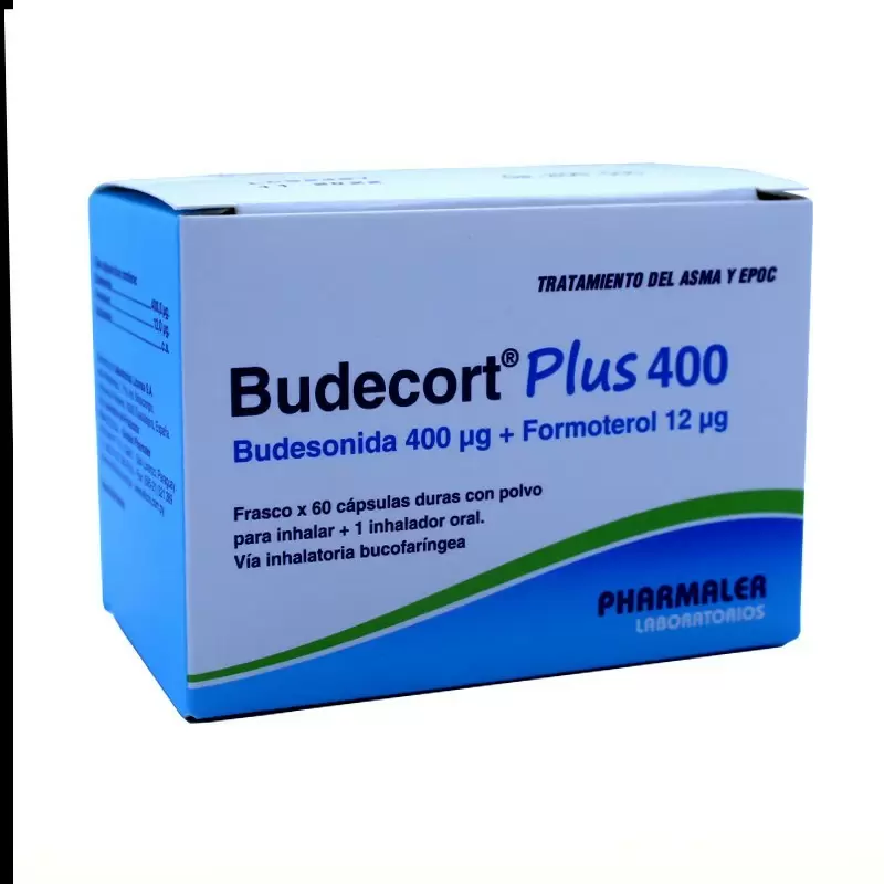 Comprar BUDECORT PLUS 400 MG CAJA X 60 CAPS Con Descuento de 20% en Farmacia y Perfumería Catedral