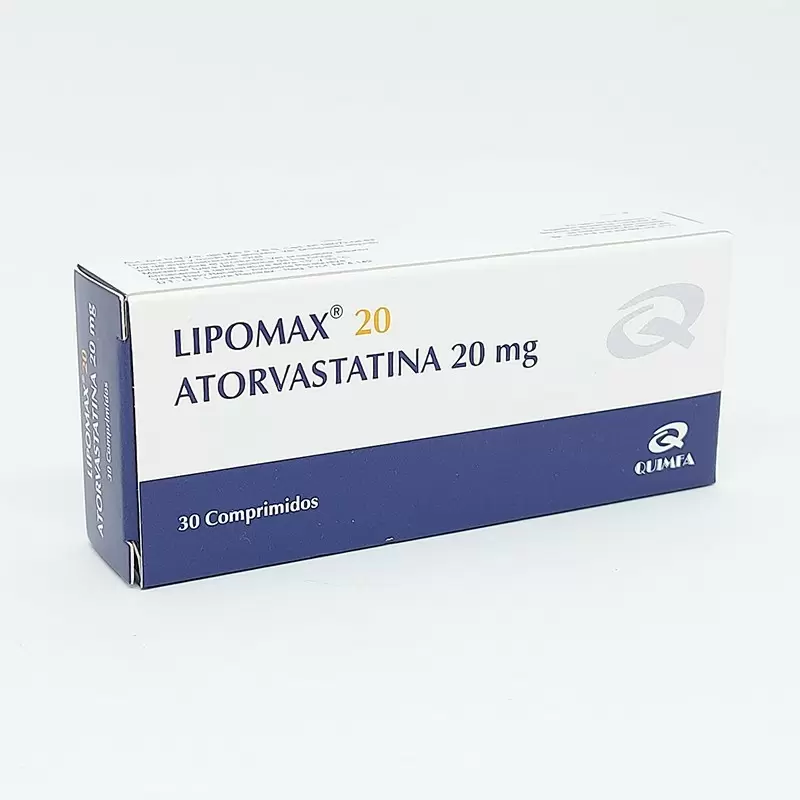  LIPOMAX 20 MG CAJA X 30 COMP