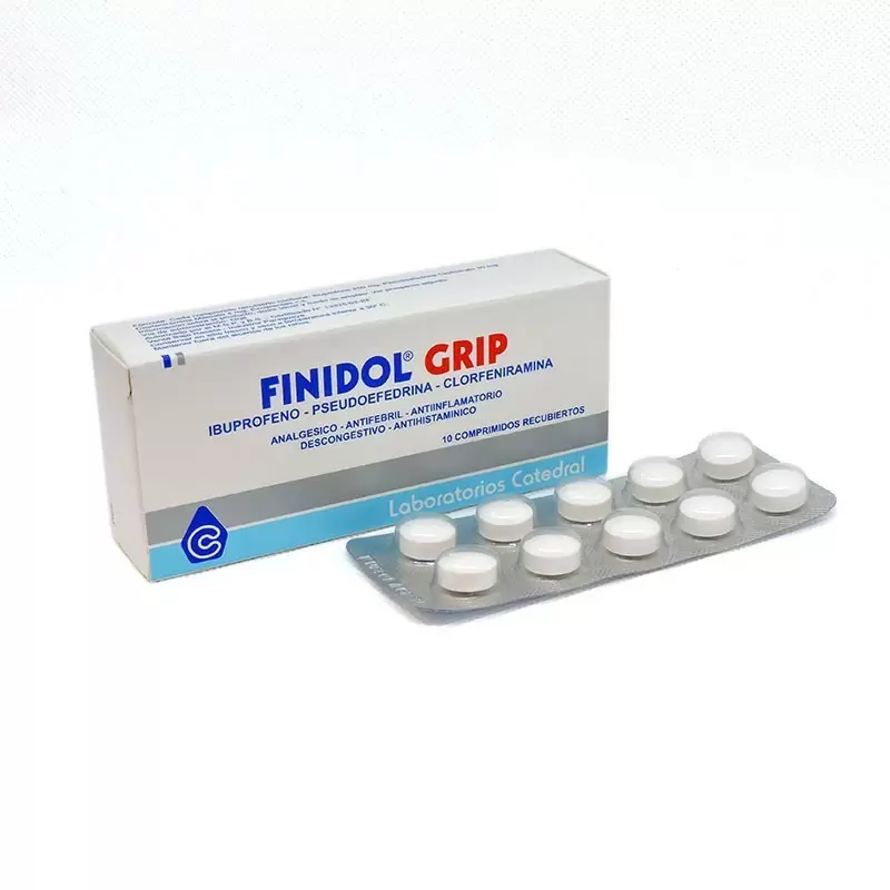 Comprar FINIDOL GRIP CAJA X 10 COMP Con Descuento de 50% en Farmacia y Perfumería Catedral