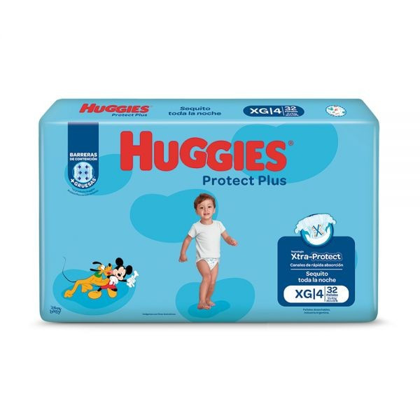  HUGGIES PROT PLUS XG JUMBO Paq x 32 Unid