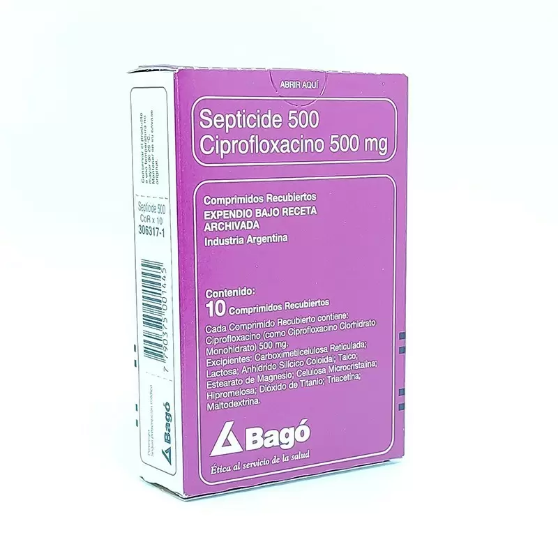  SEPTICIDE 500MG CAJA X 10 COMP