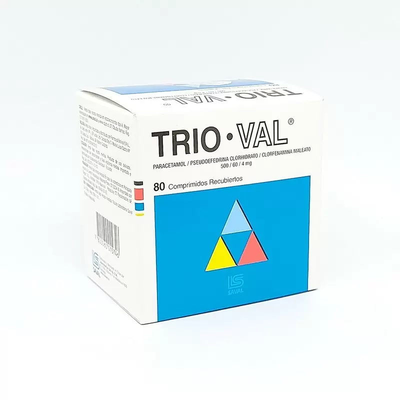 TRIO-VAL CAJA X 10 TIRA