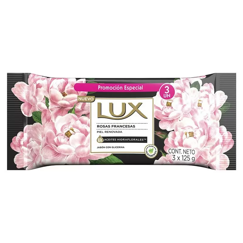  JABON ROSAS FRANCESAS 125 GR PAQ X 3 UNID