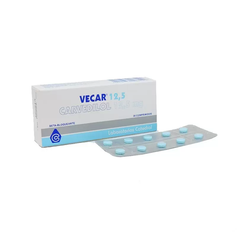 Comprar VECAR 12,5 CAJA X 30 COMP Con Descuento de 40% en Farmacia y Perfumería Catedral