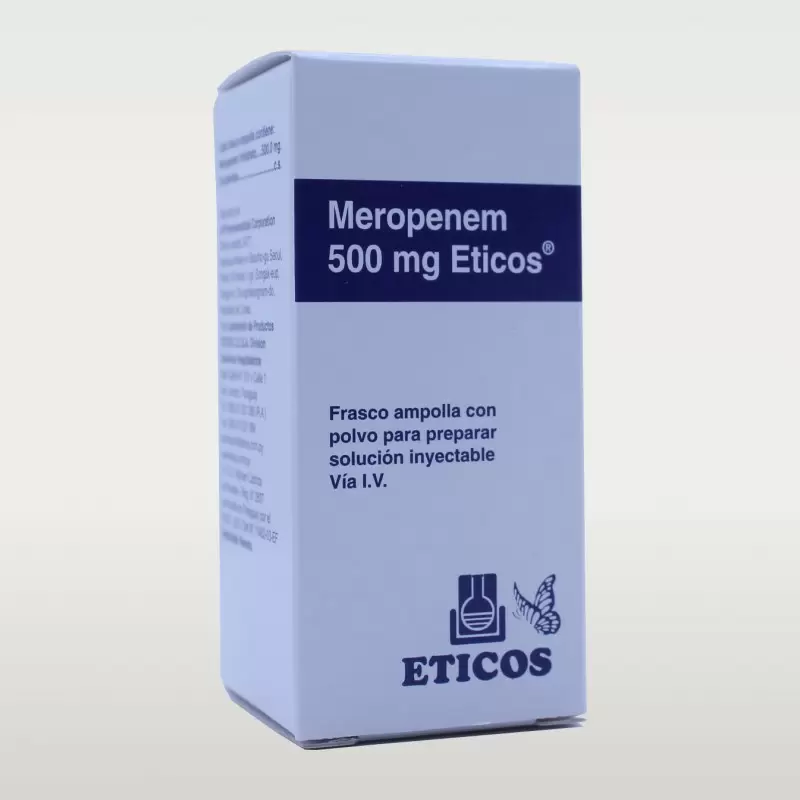  MEROPENEN 500 MG ETICOS INY.FCO. AMP