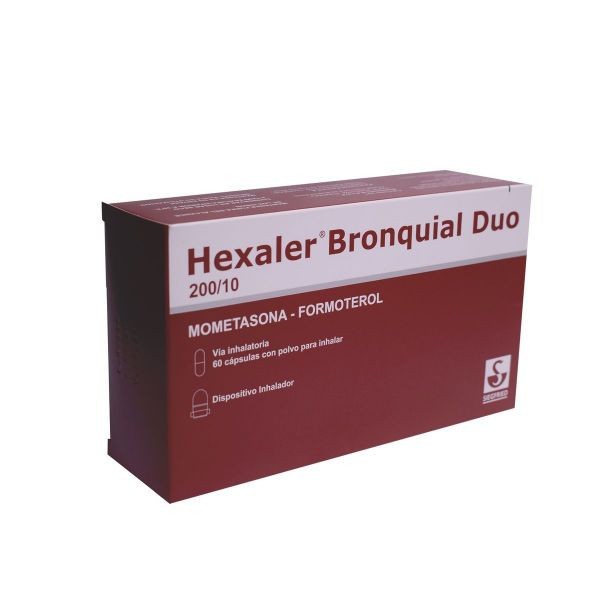 HEXALER BRONQUIAL DUO 200/10 CAJA X 60 CAPS