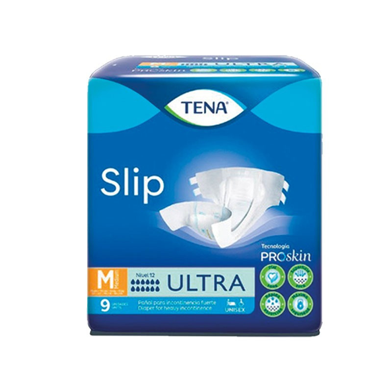  PAÑAL SLIP ADULTO MEDIANO PAQ X 9 UNID TENA