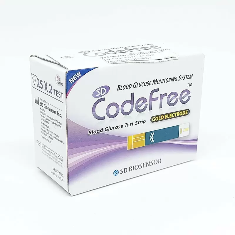 CODEFREE TIRA P/GLUCOSA 50 TIRAS UNID