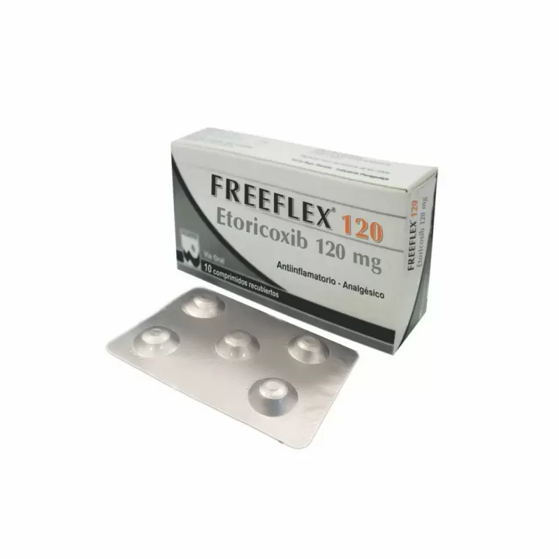 Comprar FREEFLEX 120 MG CAJA X 10 COMP REC Con Descuento de 20% en Farmacia y Perfumería Catedral