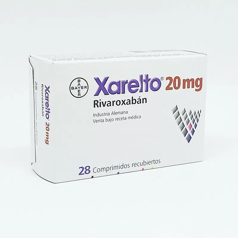  XARELTO 20 MG. CAJA X 28 TABL