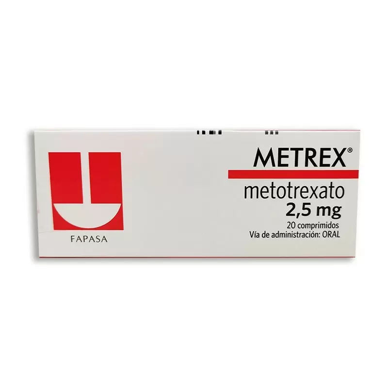 Comprar METREX 2,5 MILIGRAMOS CAJA X 20 COMP Con Descuento de 20% en Farmacia y Perfumería Catedral