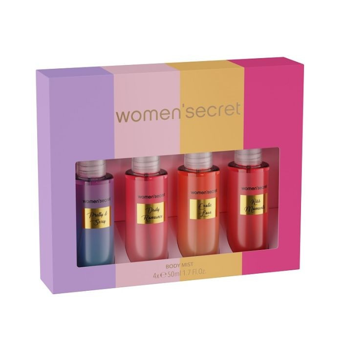  WOMEN'S SECRET 513 BODY MIST COLOR 4X50ML KIT