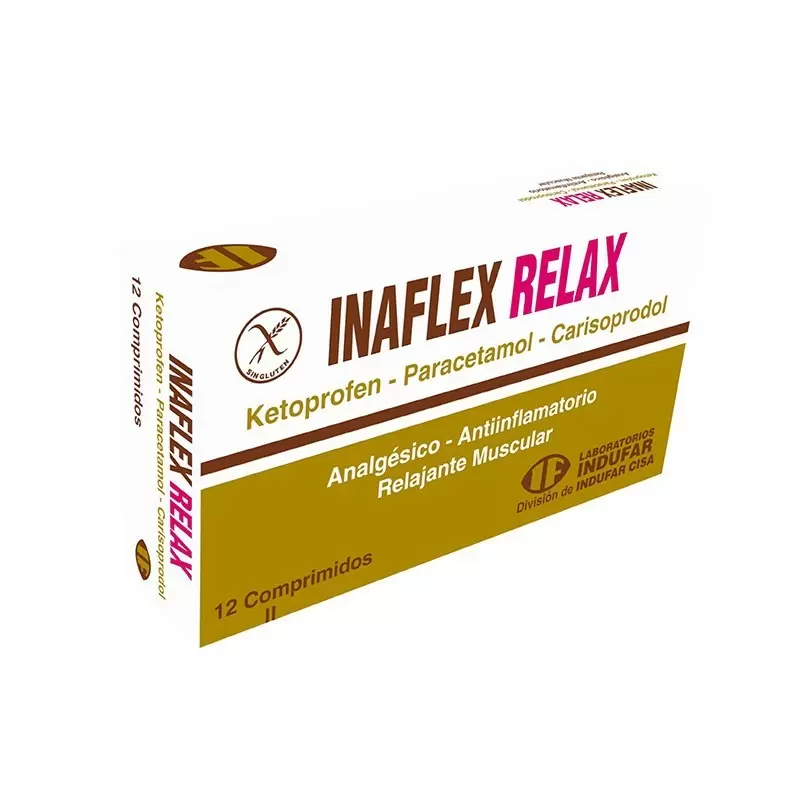  INAFLEX RELAX CAJA X 12 COMP