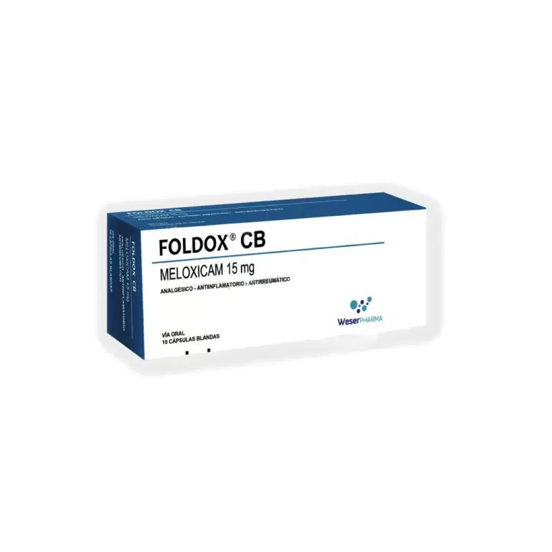 Comprar FOLDOX CB 15 MG X 10 CAPS Con Descuento de 20% en Farmacia y Perfumería Catedral