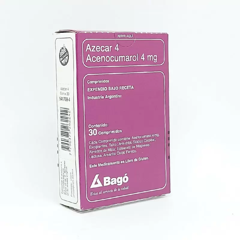  AZECAR 4 MG CAJA X 30 COMP