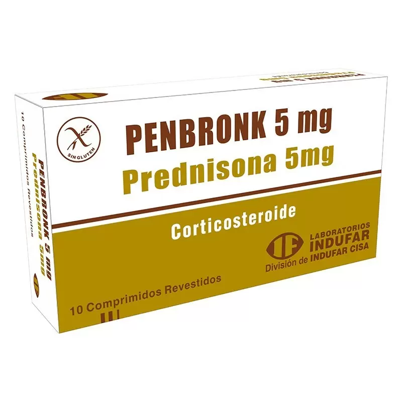 Comprar PENBRONK 5 MG CAJA X 10 COMP REC Con Descuento de 20% en Farmacia y Perfumería Catedral