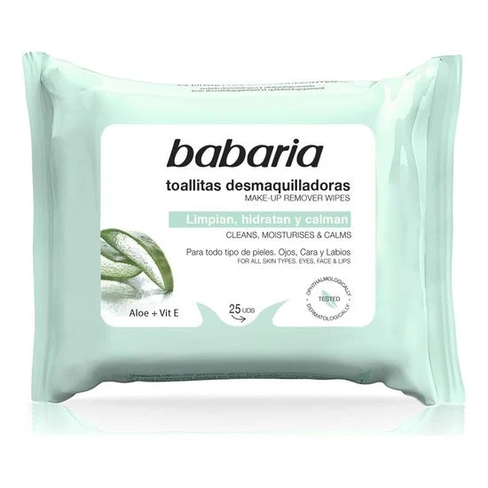  BABARIA 30050 TOALLITA DESMAQ.ALOE X 25 Unid