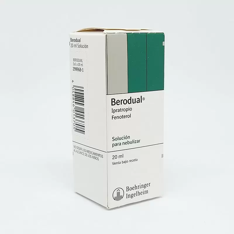 Comprar BERODUAL SOLUCION FCO X 20 ML Con Descuento de 20% en Farmacia y Perfumería Catedral