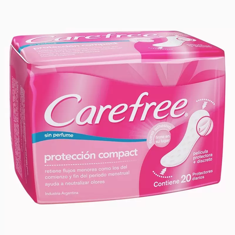  PROTECTOR DIARIO COMPACT SIN PERFUME PAQ X 20 UNID