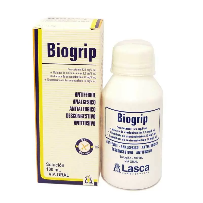 Comprar BIOGRIP SUSPENSION FCO X 100 ML Con Descuento de 20% en Farmacia y Perfumería Catedral