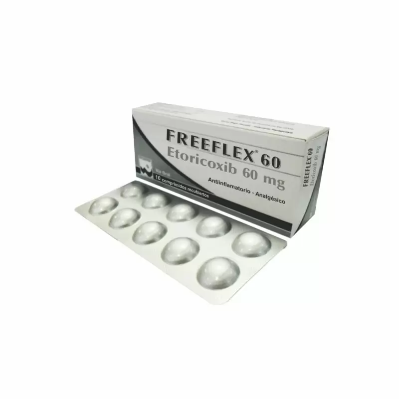 Comprar FREEFLEX 60 MG CAJA X 10 COMP REC Con Descuento de 20% en Farmacia y Perfumería Catedral