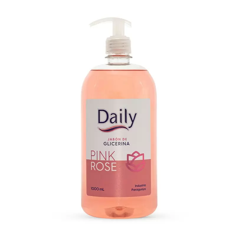  DAILY 1517 JABON LIQ.PINK ROSE C/VALV. Fco x 1000 ml