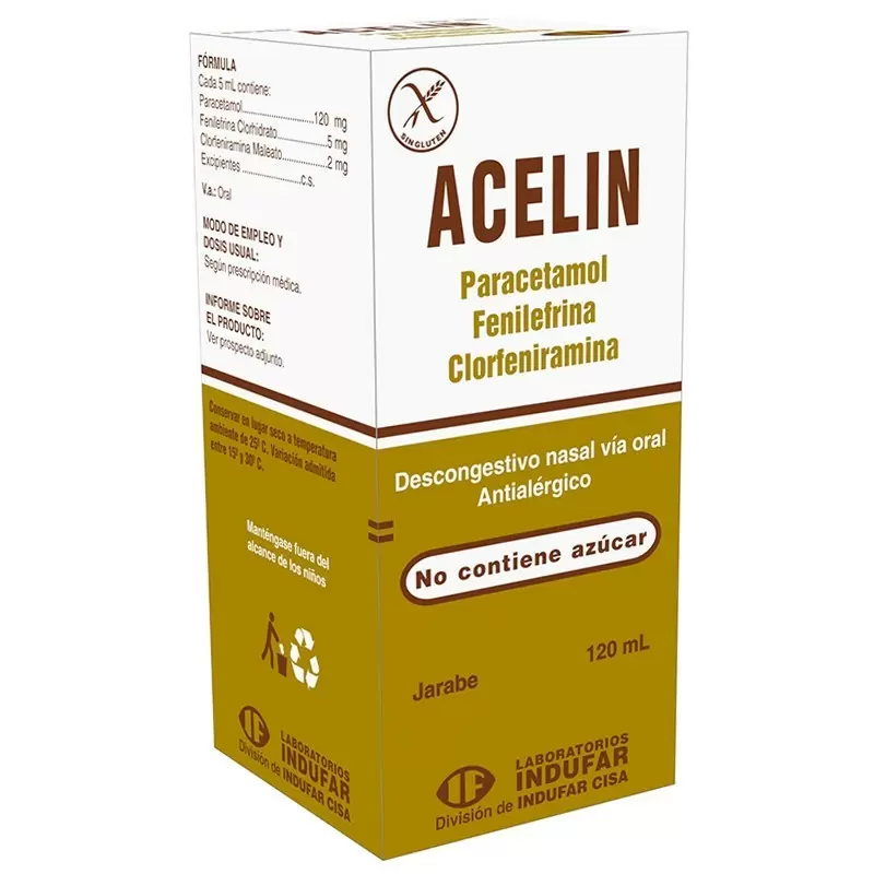 Comprar ACELIN JARABE FCO X 120 ML Con Descuento de 20% en Farmacia y Perfumería Catedral