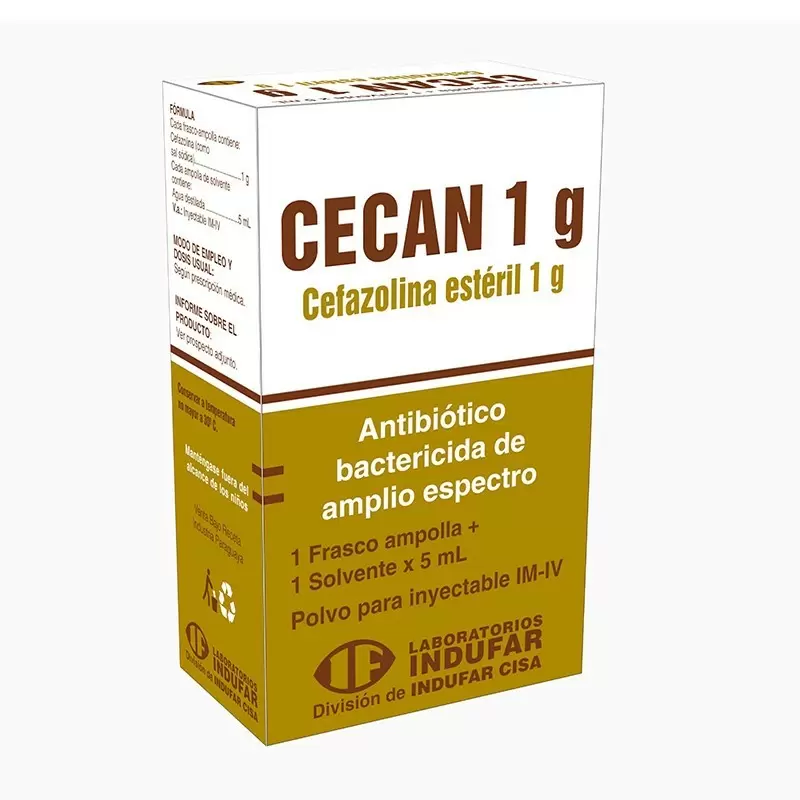 Comprar CECAN 1 GR INYECTABLE AMPOLLA FCO Con Descuento de 20% en Farmacia y Perfumería Catedral