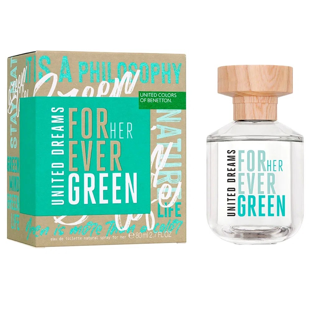 BENETTON 695 UD FOREVER GREEN HER EDT Fco x 80 ML