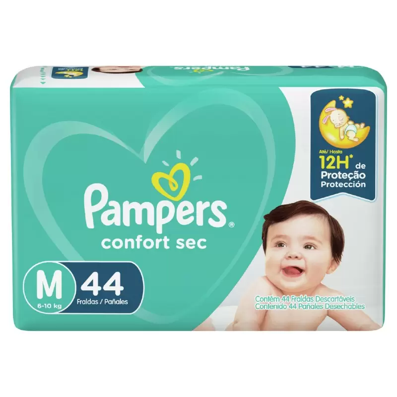 PAÑAL CONFORT SEC M (MEDIANO) PAMPERS