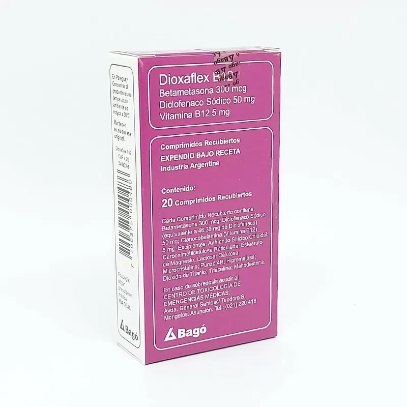 DIOXAFLEX B12 CAJA X 20 COMP