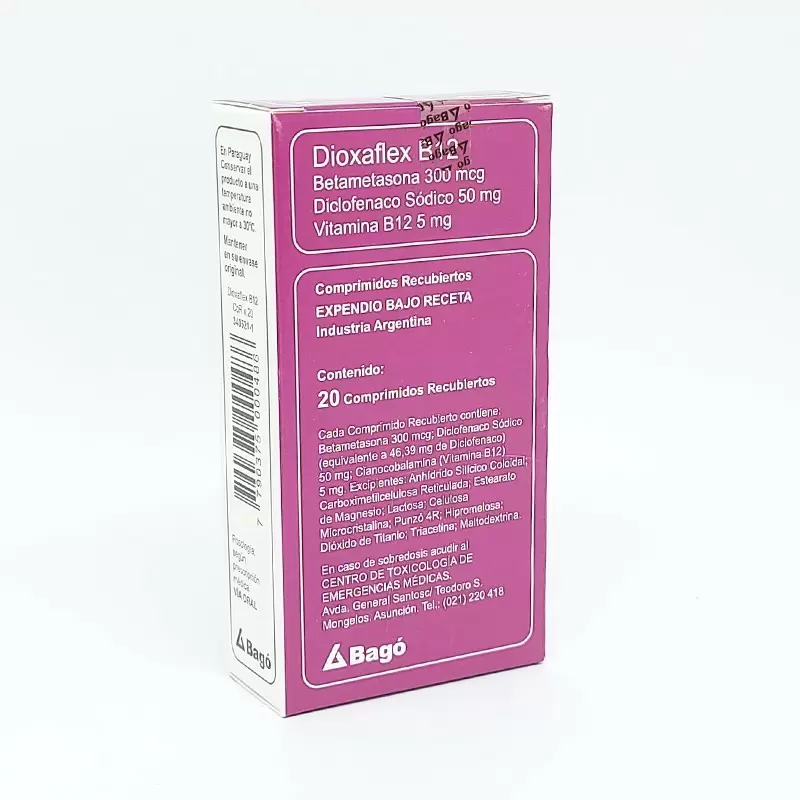  DIOXAFLEX B12 CAJA X 20 COMP