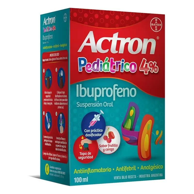  ACTRON PED. 4% SUSPENSION  FCO X 100 ML