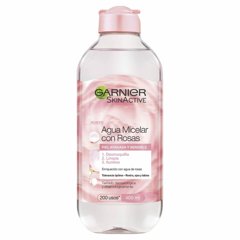  GARNIER SKINACTIVE AGUA MICELAR DE ROSAS 400 ML