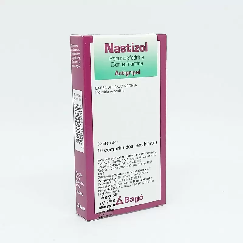 NASTIZOL CAJA X 10 COMP