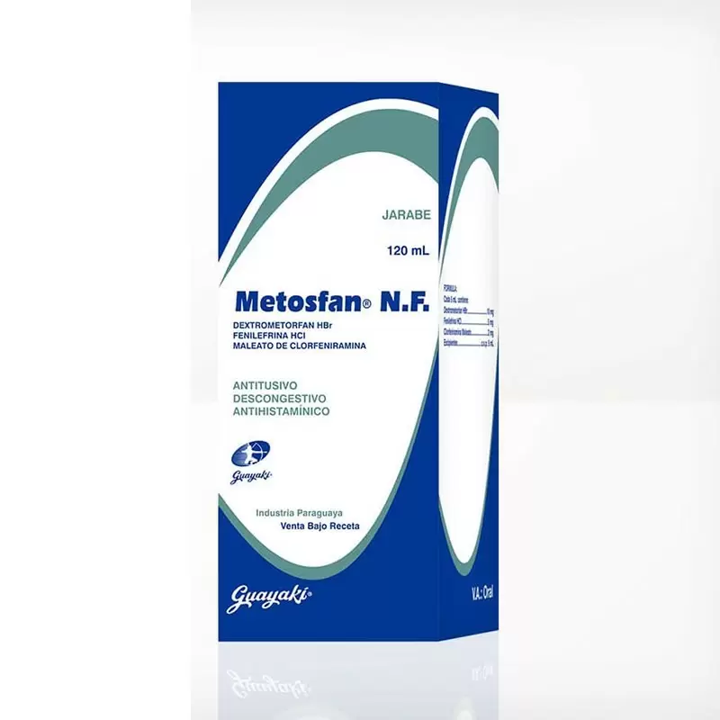 Comprar METOSFAN NF JARABE FCO X 120 ML Con Descuento de 20% en Farmacia y Perfumería Catedral