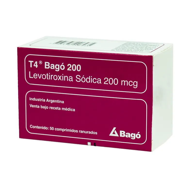  T4 BAGO 200MCG CAJA X 50 COMPRIMIDOS