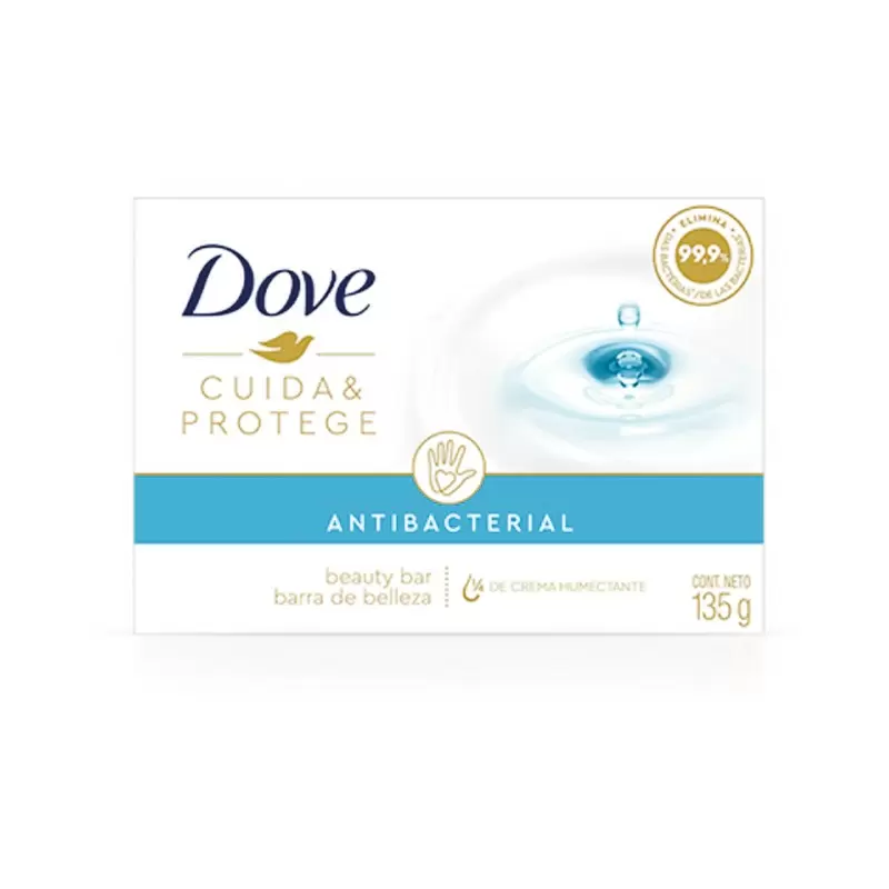  DOVE JABON 5399 CUIDA PROTEGE Unid x 135 GR